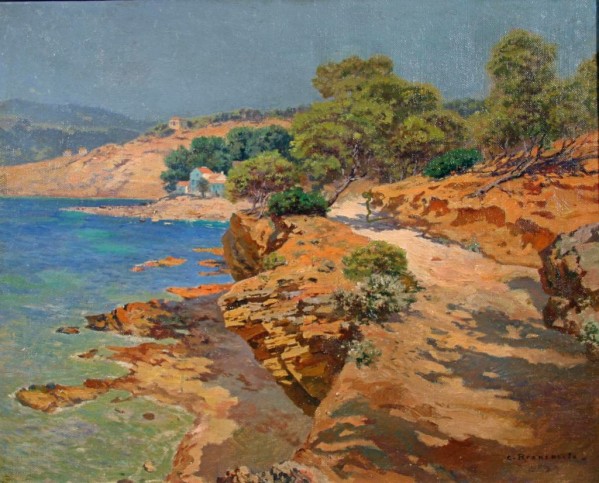 Landscape along the Italian coast by Carlo Brancaccio